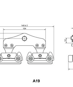 Kopfbrettrutscher A19.19mm mit Toggle – Bild 2