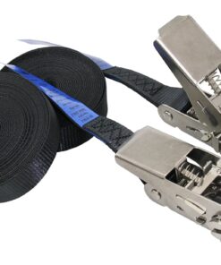 Ratschenspanngurt 25mm jeweils 2-teil0.4+4.6m schw Ratschenspanngurt 25mm jeweils 2-teil0.4+4.6m schw