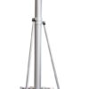 NOA Radarmast 10621 D=80mm L=2100mm mit 2 Stagen L=1500mm und verstellbarer Montageplatte ba noa10620 50mm 1 1