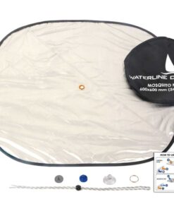 Waterline Moskitonetz verdunkelnd 600x600mm für Decksluken mit Innenmass 520x520mm Waterline Moskitonetz verdunkelnd 600x600mm für Decksluken mit Innenmass 520x520mm – Bild 3