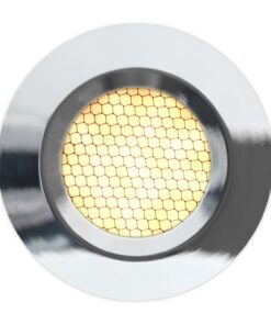 Batsystem Deckenlampe Stella rostfreier Stahl 12V warmweisses Licht Wabenstruktur D=78mm Batsystem Deckenlampe Stella rostfreier Stahl 12V warmweisses Licht Wabenstruktur D=78mm – Bild 3