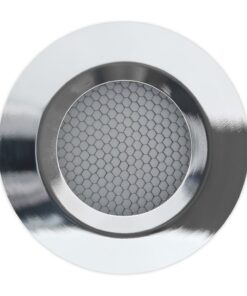 Batsystem Deckenlampe Stella rostfreier Stahl 12V warmweisses Licht Wabenstruktur D=78mm