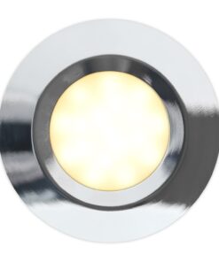 Batsystem Deckenlampe Stella rostfreier Stahl 12V warmweisses Licht D=78mm Batsystem Deckenlampe Stella rostfreier Stahl 12V warmweisses Licht D=78mm – Bild 2