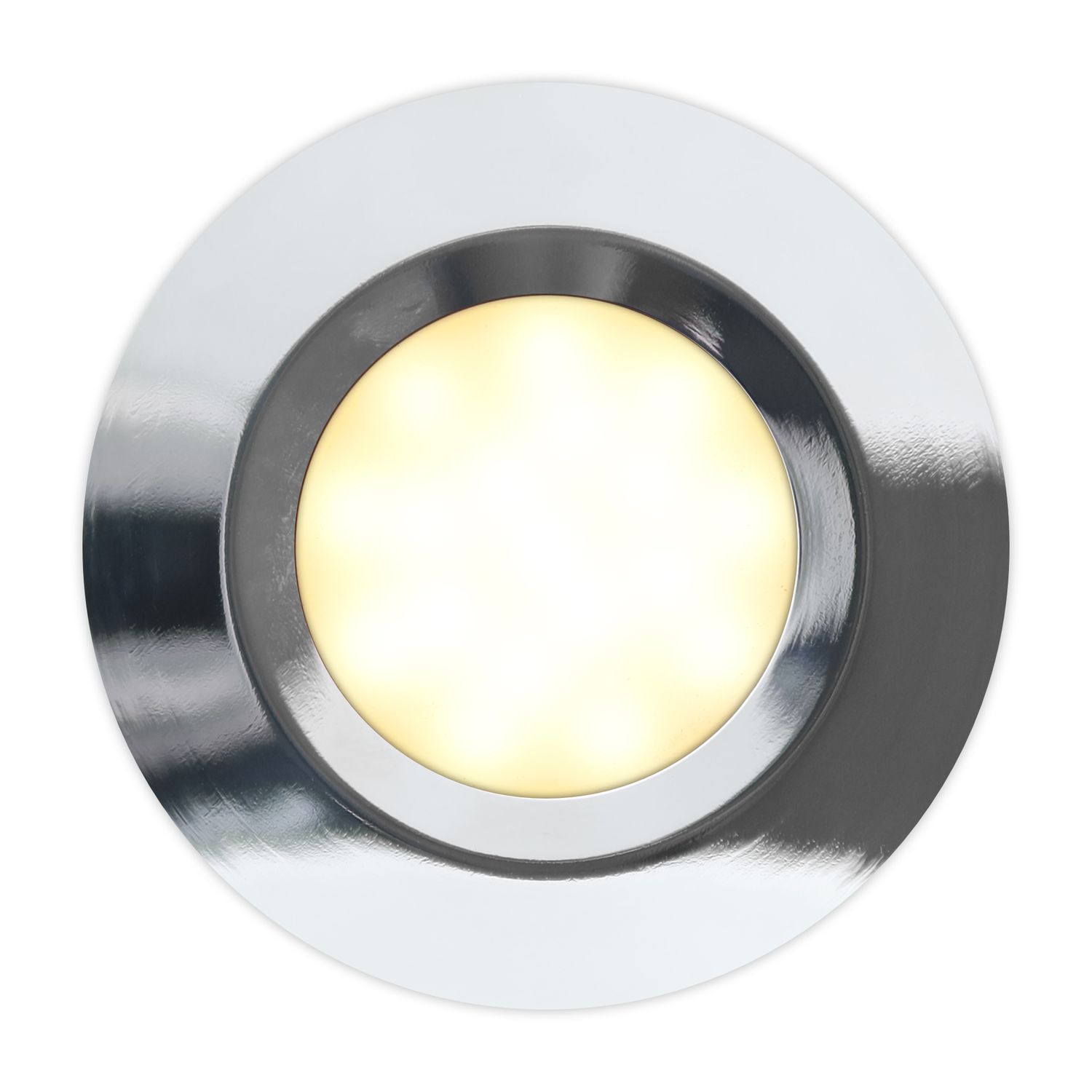 Batsystem Deckenlampe Stella rostfreier Stahl 12V warmweisses Licht D=78mm Batsystem Deckenlampe Stella rostfreier Stahl 12V warmweisses Licht D=78mm – Bild 2