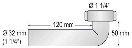 Schlauchanschlussstück 1 1/4" für 25mm Schlauch Schlauchanschlussstück 1 1/4" für 25mm Schlauch
