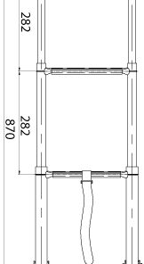 Teleskop-Badeleiter 3 Stufen Länge ca. 88cm Teleskop-Badeleiter 3 Stufen Länge ca. 88cm