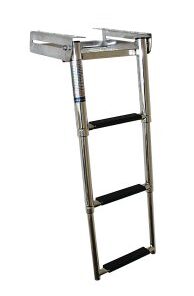 Teleskop-Badeleiter 3 Stufen Länge ca. 88cm Teleskop-Badeleiter 3 Stufen Länge ca. 88cm