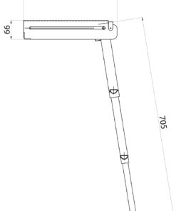 Teleskop-Badeleiter 3 Stufen Länge ca. 88cm Teleskop-Badeleiter 3 Stufen Länge ca. 88cm