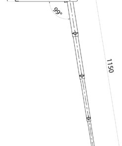 Teleskop-Badeleiter 3 Stufen Länge ca. 88cm Teleskop-Badeleiter 3 Stufen Länge ca. 88cm