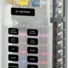 Blue Sea Systems Fuse Block ST-Blade 12 Circuits with Grounding/cvr blue sea systems bss 12 fach stromkreisverteiler mit abdeckung bss 5026 cover alh3p8zgrn