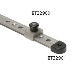 BARTON Genua-Endbeschlag GT Gr.3 für T-Schiene 32mm, mit Block+Bügel,silber BARTON Genua-Endbeschlag GT Gr.3 für T-Schiene 32mm, mit Block+Bügel,silber