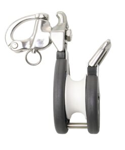 Snatchblock MINI mit Schnappschäkel Edelstahl