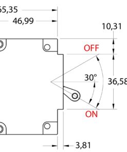 CARLING Schutzschalter Typ C 1polig 60A CARLING Schutzschalter Typ C 1polig 60A