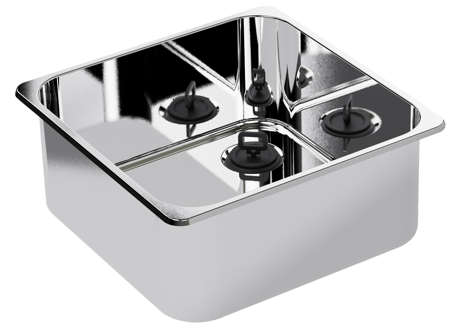 BARKA Spülbecken rechteckig Edelstahl poliert 300x150x180mm BARKA Spülbecken rechteckig Edelstahl poliert 300x150x180mm