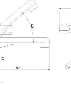 CAN Wasserhahn, klappbar kalt/warm PP/Cr 12V-Schalter, für Schlauch 10mm CAN Wasserhahn, klappbar kalt/warm PP/Cr 12V-Schalter, für Schlauch 10mm