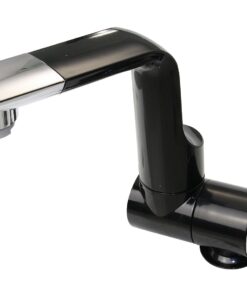 CAN Wasserhahn, klappbar kalt/warm PP/Cr 12V-Schalter, für Schlauch 8/10mm