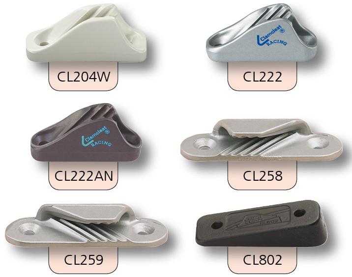CLAMCLEAT(tm)RACING MINI 3 - 6mm -HARTELOXIERT- CLAMCLEAT(tm)RACING MINI 3 - 6mm -HARTELOXIERT-