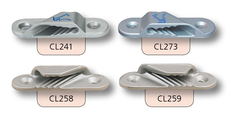 CLAMCLEAT Racing Sail Line Backbord für Seil 3-6mm Nylon weiß 10St. CLAMCLEAT Racing Sail Line Backbord für Seil 3-6mm Nylon weiß 10St.