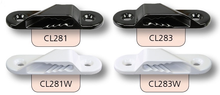 CLAMCLEAT Racing Sail Line Backbord für Seil 3-6mm Nylon weiß 100St. CLAMCLEAT Racing Sail Line Backbord für Seil 3-6mm Nylon weiß 100St.