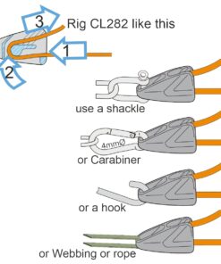 CLAMCLEAT Micros Tie-Down für Seil 1-3mm Nylon schwarz CLAMCLEAT Micros Tie-Down für Seil 1-3mm Nylon schwarz