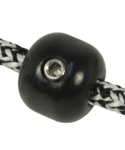 CLAMCLEAT Schraubstopper-Ball PE/A4 20mm, für Seil 6mm, schwarz CLAMCLEAT Schraubstopper-Ball PE/A4 20mm, für Seil 6mm, schwarz
