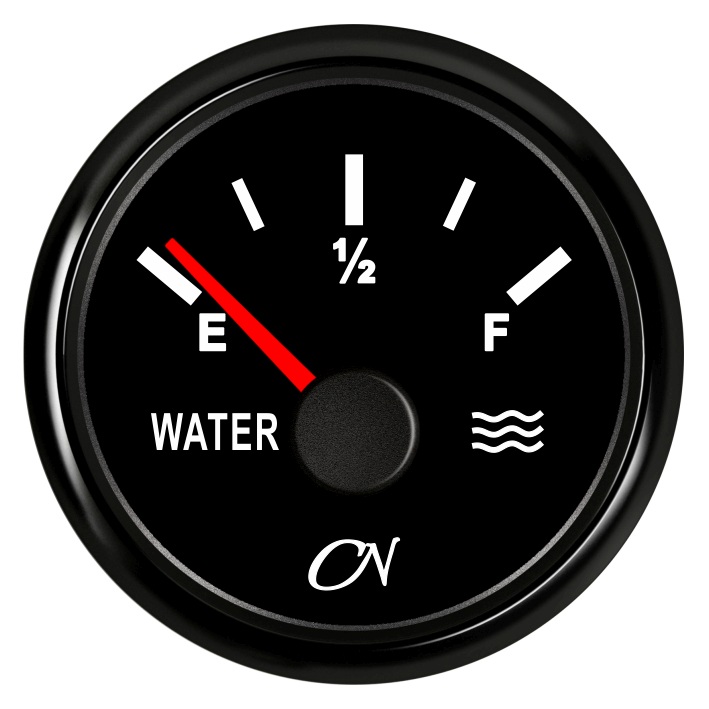 CN-Instrument Wassertank-Anzeige schwarz/chrom CN-Instrument Wassertank-Anzeige schwarz/chrom