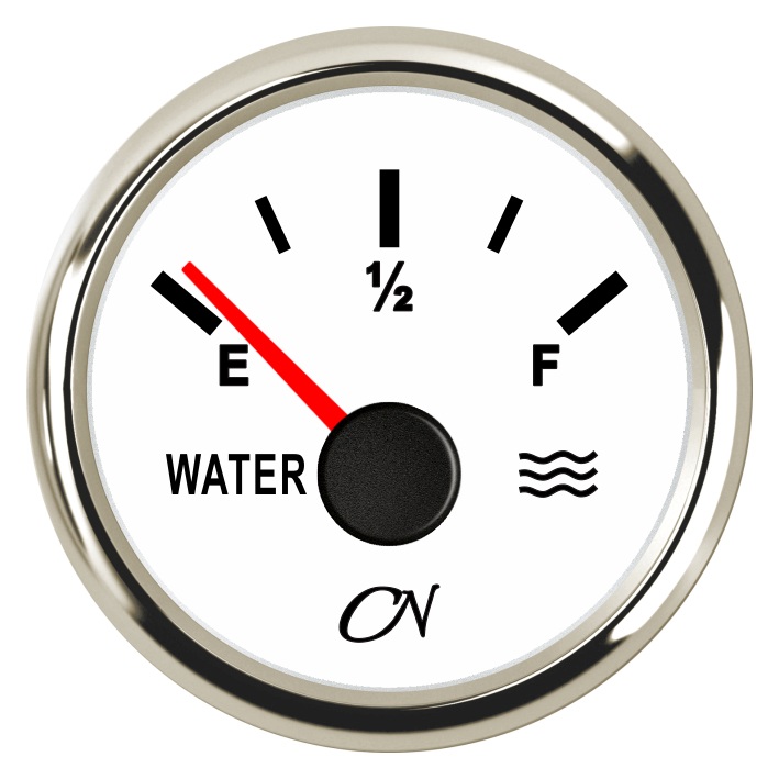 CN-Instrument Wassertank-Anzeige schwarz/chrom CN-Instrument Wassertank-Anzeige schwarz/chrom
