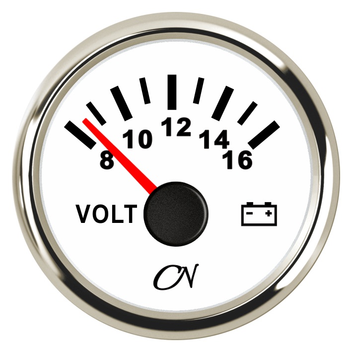 CN-Instrument Voltmeter 12V schwarz/chrom CN-Instrument Voltmeter 12V schwarz/chrom