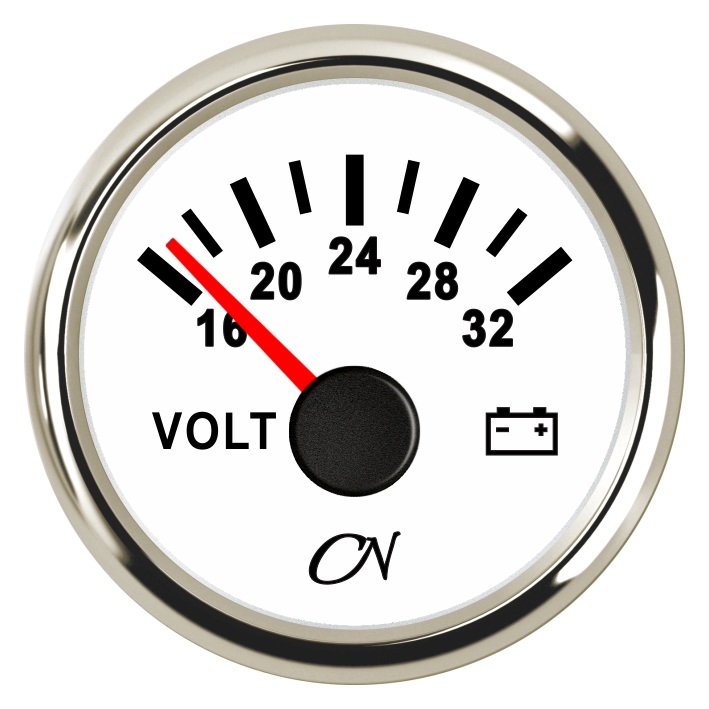 CN-Instrument Voltmeter 12V schwarz/chrom CN-Instrument Voltmeter 12V schwarz/chrom