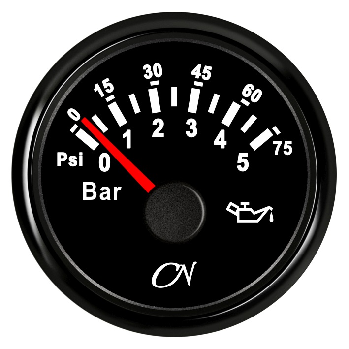 CN-Instrument Öldruckanzeige bis 10bar schw./chrom CN-Instrument Öldruckanzeige bis 10bar schw./chrom