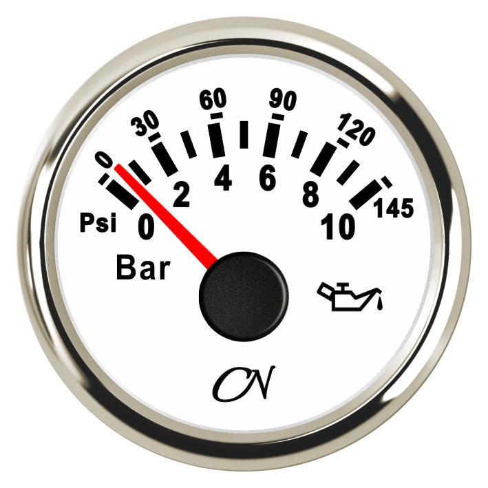 CN-Instrument Öldruckanzeige bis 5bar schw./schw. CN-Instrument Öldruckanzeige bis 5bar schw./schw.