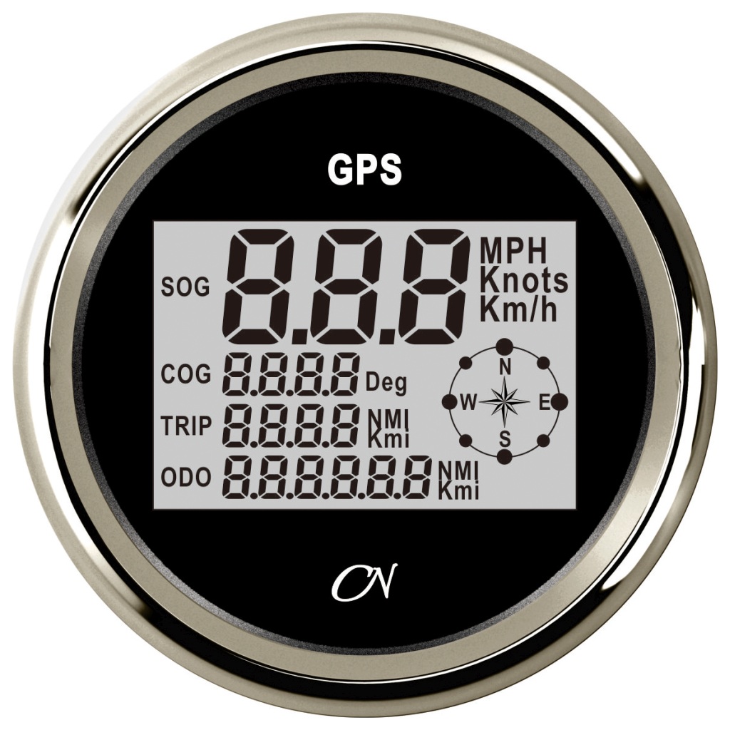 GPS Tacho digital + Kompass schwarz/schwarz GPS Tacho digital + Kompass schwarz/schwarz