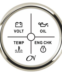 4fach Anzeige Spannung.Öldr.Temp.Check schw./chrom 4fach Anzeige Spannung.Öldr.Temp.Check schw./chrom