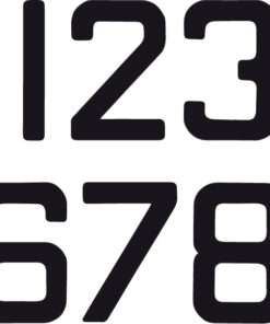Segelnummer 12" - 300mm "U" Schwarz VP=10St. Segelnummer 12" - 300mm "U" Schwarz VP=10St.
