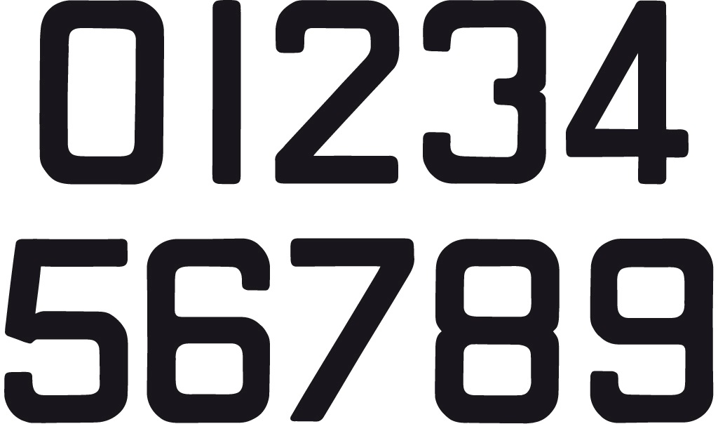 Segelnummer 9 1/4" 235mm "T" Schwarz VP=10St. Segelnummer 9 1/4" 235mm "T" Schwarz VP=10St.