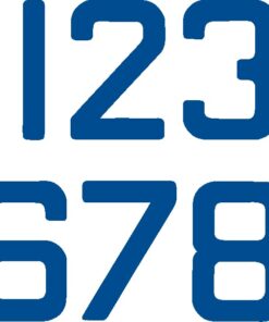 Segelnummer 15" - 380mm "5" Blau VP=2St. Segelnummer 15" - 380mm "5" Blau VP=2St.