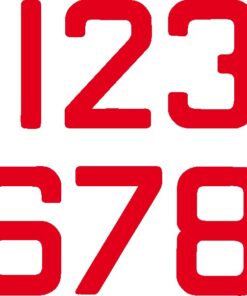 Segelnummer 9 1/4" 235mm "U" Schwarz VP=10St. Segelnummer 9 1/4" 235mm "U" Schwarz VP=10St.