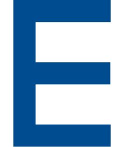 Segelnummer 9 1/4" 235mm "R" Blau VP=10St. Segelnummer 9 1/4" 235mm "R" Blau VP=10St.