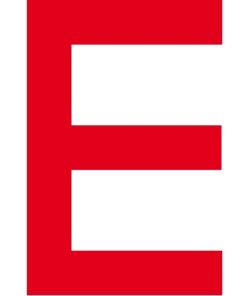 Segelnummer 12" - 300mm "U" Schwarz VP=10St. Segelnummer 12" - 300mm "U" Schwarz VP=10St.