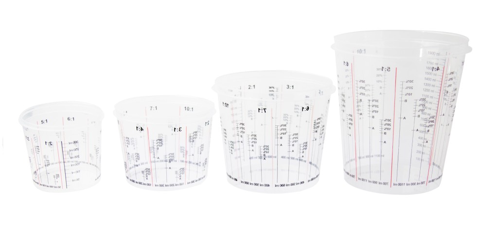 25 x Mischbecher 600ml (750ml Fassungsvermögen) 25 x Mischbecher 600ml (750ml Fassungsvermögen)
