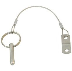 Quick release pin m. Draht/o.Platte AISI316 6x25mm Quick release pin m. Draht/o.Platte AISI316 6x25mm