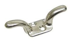 Beleghaken aus Messing vernickelt 60mm Beleghaken aus Messing vernickelt 60mm