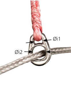 Leitöse/Umlenkblock zum Anspleißen A4 für Seil 5mm 4St. SB-Pack Leitöse/Umlenkblock zum Anspleißen A4 für Seil 5mm 4St. SB-Pack