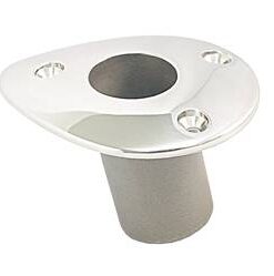 Flaggenstockhalter m. Schraube für 25mm Edelstahl Flaggenstockhalter m. Schraube für 25mm Edelstahl