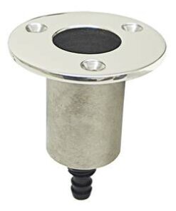 Flaggenstockhalter Messing verchromt 25mm SCHRÄG Flaggenstockhalter Messing verchromt 25mm SCHRÄG