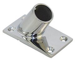 Relinganschweißfuß rechteckig AISI316 90° für 25mm