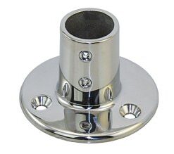Edelstahl-Relingsbeschlag Endstück 90°rund 22mm Edelstahl-Relingsbeschlag Endstück 90°rund 22mm