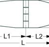 Scharnier AISI316 Feinguss 83x65mm