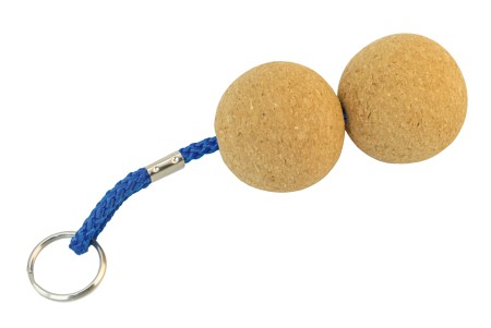 Schlüsselanhänger mit 1 Korkball 52mm Schlüsselanhänger mit 1 Korkball 52mm