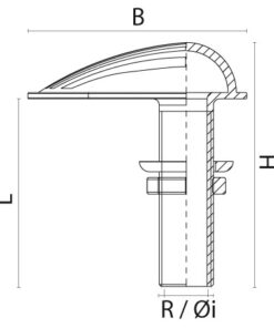 Einlass-Borddurchbruch Ms58 mit Sieb 3/8" Einlass-Borddurchbruch Ms58 mit Sieb 3/8"